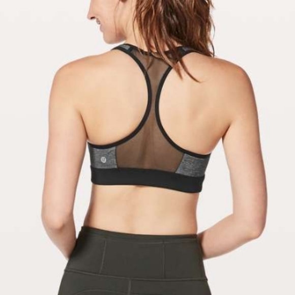 Lululemon Speed Up Bra *High Support for C/D Cup Heathered Black / Black - Picture 3 of 8